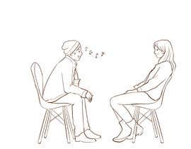 #13 pёr Illustration 2 people in chairs who sing nga robertussidharta
