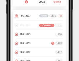 #25 for New HomePage UI for Mobile App - NextTrain by Freamer1