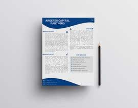 nº 82 pour Create a Corporate Fact Sheet (Teaser) for a Ship-Finance Consulting Firm par dmDZN 