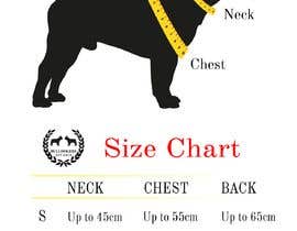 #19 untuk Design an image for dog clothing sizing chart oleh raksharakhecha