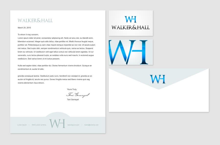 Konkurrenceindlæg #183 for                                                 Logo Design for Walker and Hall
                                            