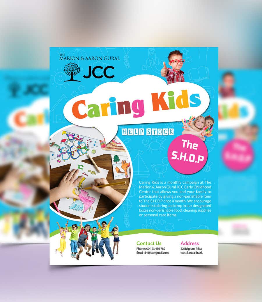 Kilpailutyö #133 kilpailussa                                                 Creative Flyer for Nursery School Giving Campaign
                                            