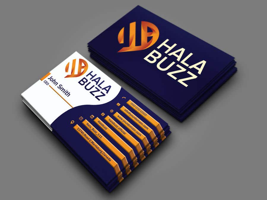 Participación en el concurso Nro.354 para                                                 Business Card for HalaBuzz
                                            