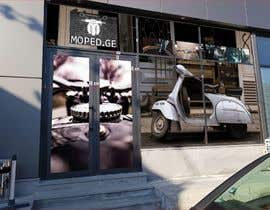 #49 Moped.Ge Moped and Motorcycle shop front sticker design részére visibilizar által