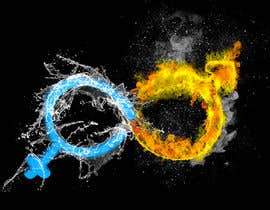 #39 para Design a Logo with realistic looking fire and water de opillusionist