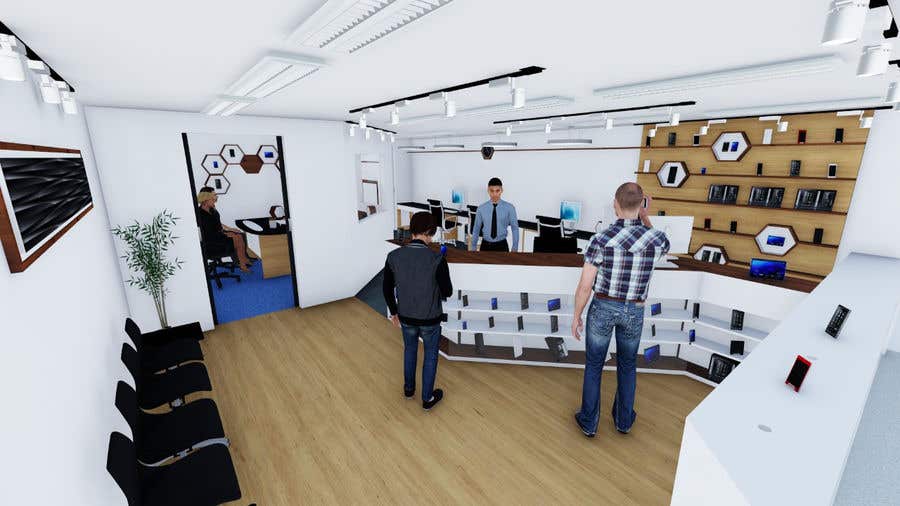 Penyertaan Peraduan #2 untuk                                                 Interior design new office space
                                            