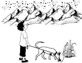 #15 untuk Draw a picture of a person walking a dog oleh muhammadfaisalsc
