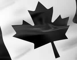 #66 para Big black Canadian Waving Flag de Marketbeesgroup
