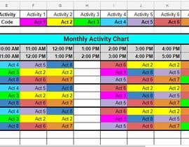 #21 para Monthly Activity template de poojach27