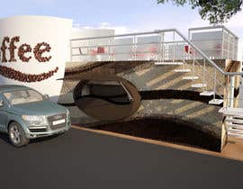 #25 for Exterior design for a drive thru coffee shop building by shefalipanwar