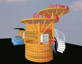 #5 for Exterior design for a drive thru coffee shop building by tonyfitz