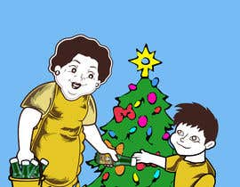 #8 dla Grandma handing over Bottle to kids in front of Christmas Tree przez GribertJvargas