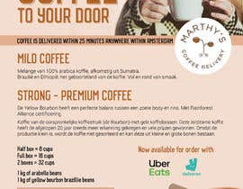 #129 para Brand identity launch flyers for coffee delivery service de dnamalraj