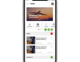 #39 untuk Mobile Home page Design for HR App oleh manishfromdwk