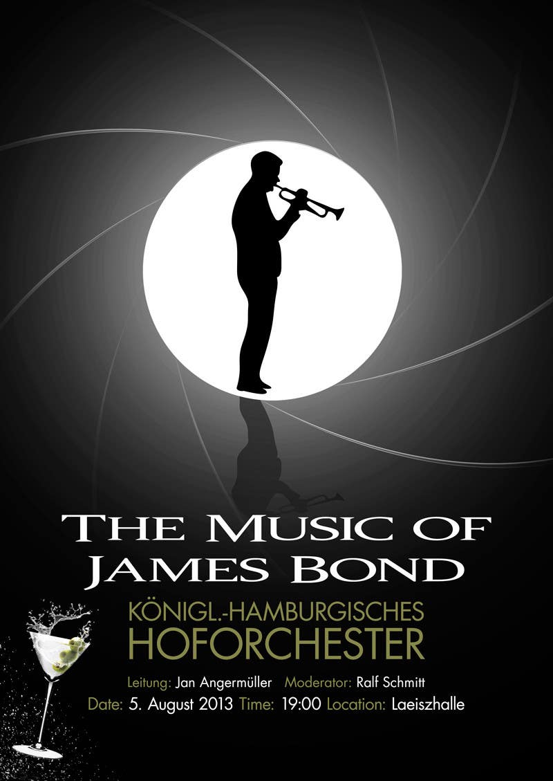 Proposition n°54 du concours                                                 James Bond Poster Design for Orchestra Concert
                                            