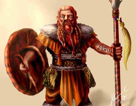 Nro 6 kilpailuun RPG Character Drawing - Dwarf Druid from a Desert käyttäjältä jasongcorre