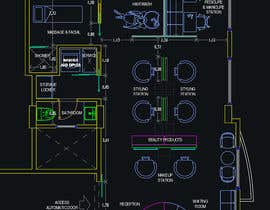 #12 for interior furniture layout for ladies beauty salon and nails bar by arqfernandezr