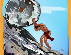 #8 สำหรับ Picture of Sisyphus pushing a boulder up hill โดย letindorko2