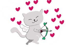 #42 para A cute cat logo for Valentine de wendyzabaleta