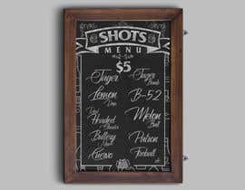 #5 para It’s A bar business. Graphic design, frame chalkboard background. Then a list of drink specials. Set up on a file eight and half by 11 page so I can take it to my local printer por dhiaulhaqnikite