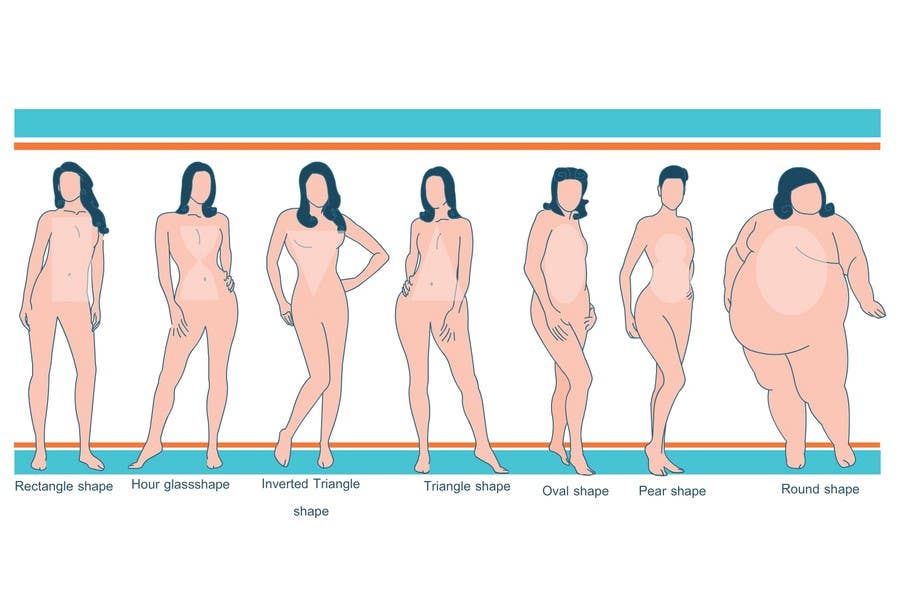 Penyertaan Peraduan #77 untuk                                                 Illustration Design for female body shapes/ types
                                            