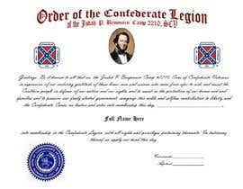 #14 สำหรับ SCV Legionnaire Membership Certificate โดย tushartufan