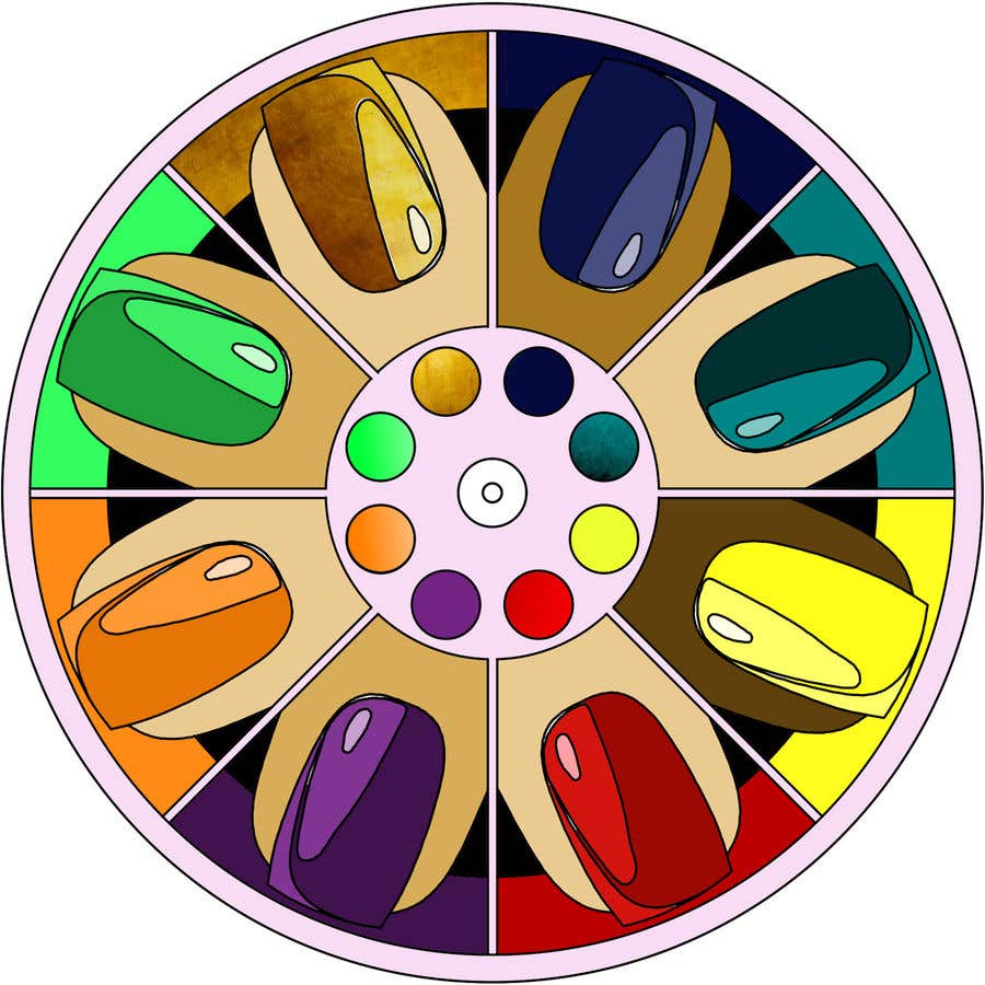 Konkurransebidrag #7 i                                                 Design a nail polish game spinner
                                            