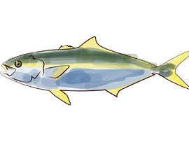 #3 สำหรับ Graphic designer required to draw an image of a Kingfish that can be used for embroidery. โดย Sultana76