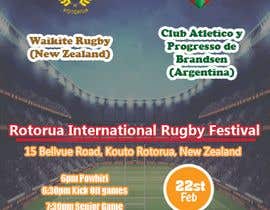 Nambari 13 ya Rugby Event Poster na adesigngr