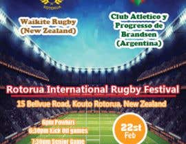 Nambari 14 ya Rugby Event Poster na adesigngr