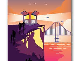 #63 per Retro style artist needed for poster design - must include a lighthouse, shipping, clifftop design da smileless33