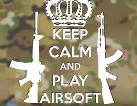 Číslo 18 pro uživatele Diseño camiseta &quot;Keep Calm and Play Airsoft&quot; od uživatele agungwan5