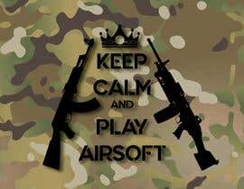 Číslo 22 pro uživatele Diseño camiseta &quot;Keep Calm and Play Airsoft&quot; od uživatele graphicdesignin1