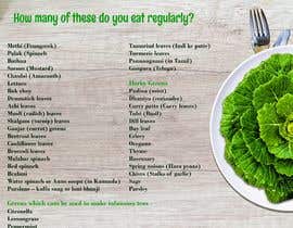 #8 for Design a poster - Ready Reckoner for Green Leafy vegetables by ZeBeloDesign