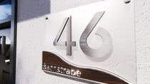 #284 pentru Design a House number plate from stainless steel and glass de către jairandresrmz
