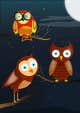 Wasilisho la Shindano #22 picha ya                                                     Funny Looking Owl With Big Eyes In A Dark Environment
                                                