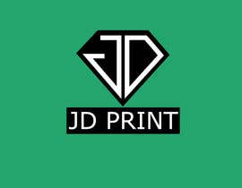 #8 สำหรับ Needing a logo designed with the wording: JD Print. Preferably with the JD in the shape of a diamond โดย suptokarmokar