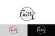 ภาพขนาดย่อของผลงานการประกวด #70 สำหรับ                                                     Digitize and improve a hand drawn text logo - Faith
                                                