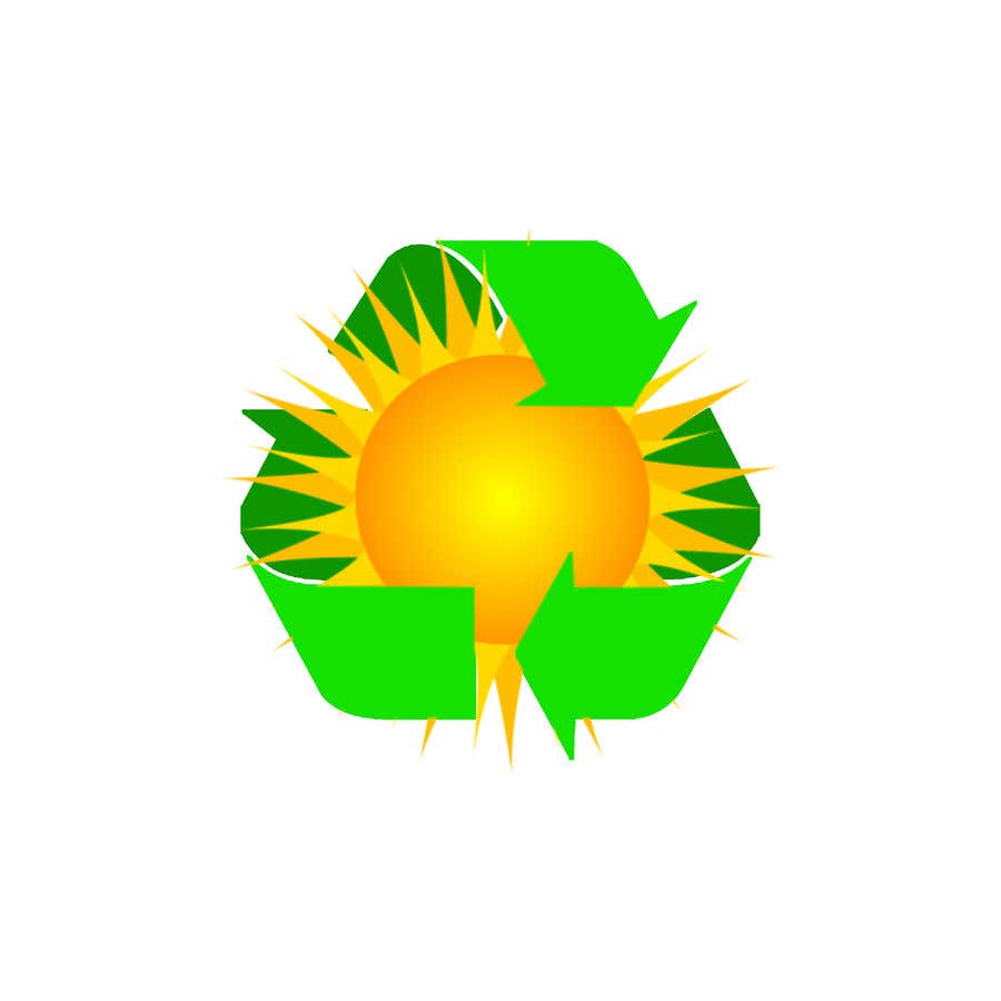 Natečajni vnos #22 za                                                 Design a logo for a sustainability business. No business name in the logo. It should have 3 green arrows around a yellow conceptualised flaring sun. The sun flare should be in the centre and the flares emerge from behind the green arrows.
                                            