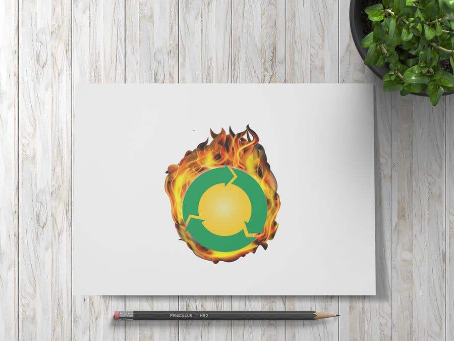 Kandidatura #18për                                                 Design a logo for a sustainability business. No business name in the logo. It should have 3 green arrows around a yellow conceptualised flaring sun. The sun flare should be in the centre and the flares emerge from behind the green arrows.
                                            