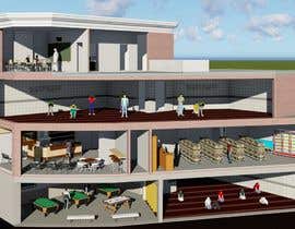 #17 สำหรับ 3D Digital Interior cutaway of a proposed mosque development โดย aliwafaafif