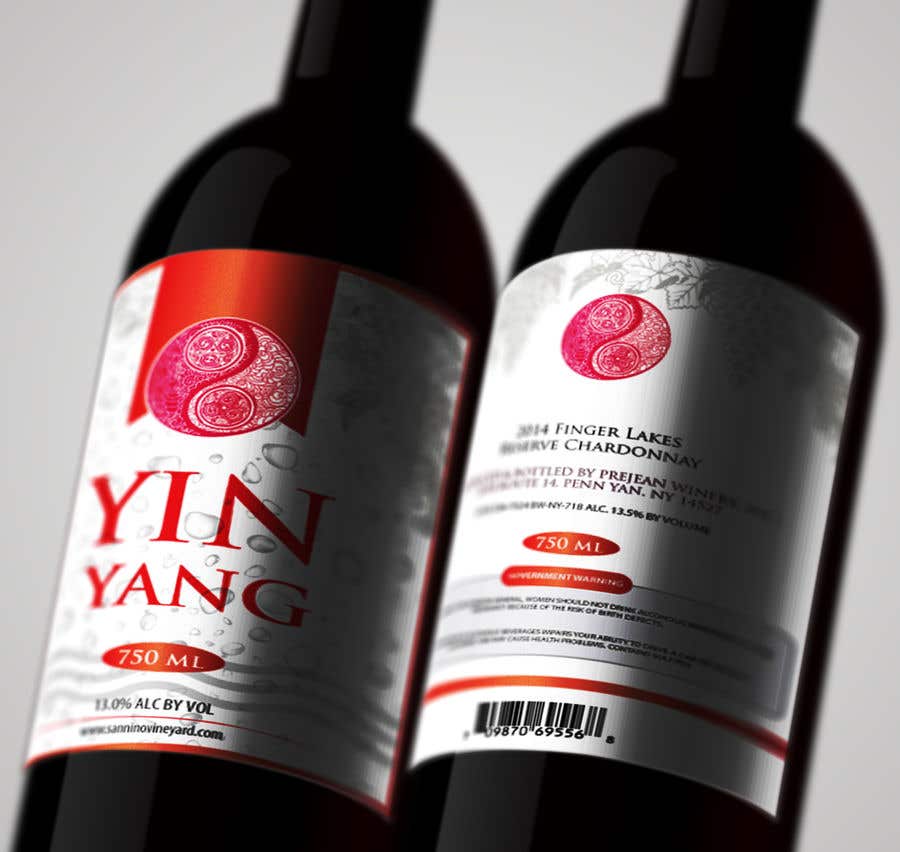 Natečajni vnos #78 za                                                 Yin Yang Wine Label
                                            