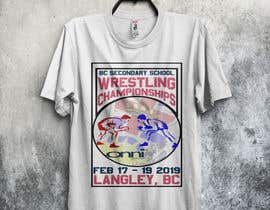 #9 para T-shirt designs for Wrestling tournament de tshirtahad