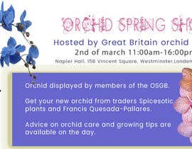 #8 for I need a Facebook advert created for the OSGB spring show. Only flowers to be used in the banner have to be orchids. av sheebasaeed
