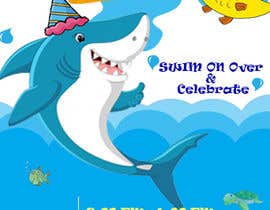 #13 for Child Birthday Invitation Card - Shark Theme by SajuJacob