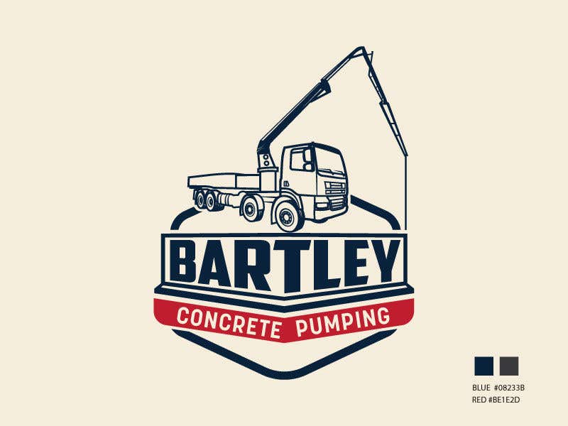 Bài tham dự cuộc thi #115 cho                                                 Logo for “Bartley Concrete Pumping”. Our concrete foundation business uses the Bartley Corp logo (see bartleycorp.com for more) Other pic are boom pump concrete examples. Use your creativity to perhaps combine a both pics & make it easy to read our name
                                            