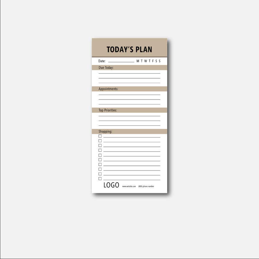 Penyertaan Peraduan #3 untuk                                                 design a Print Ready DL size Daily Planner
                                            