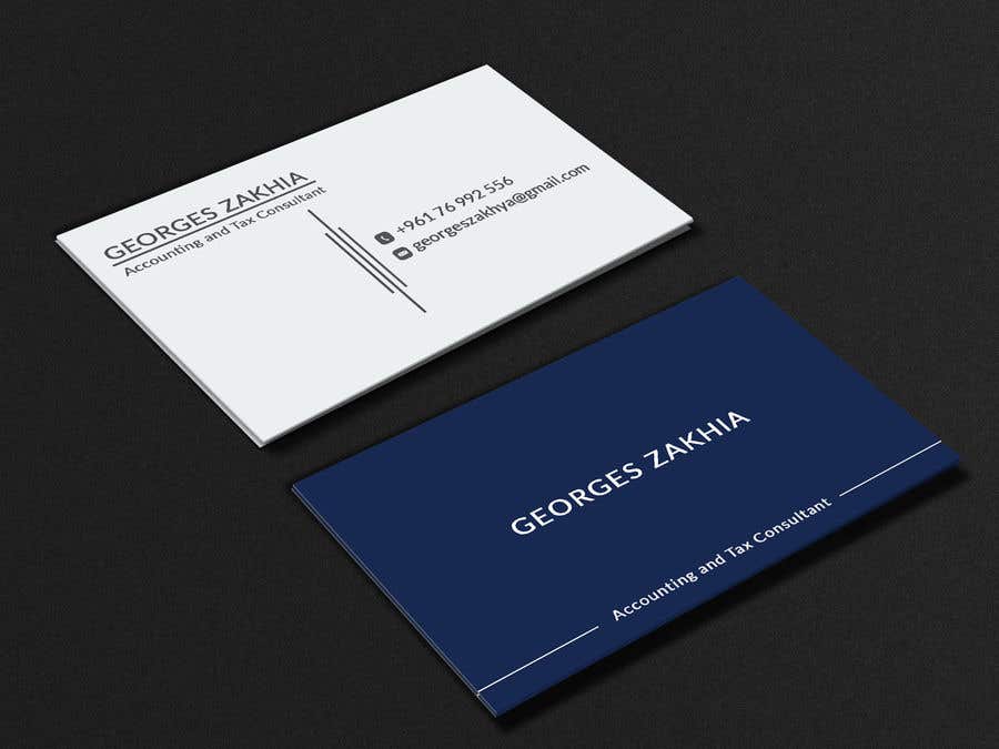 Penyertaan Peraduan #796 untuk                                                 Design a professional business card for an accountant
                                            