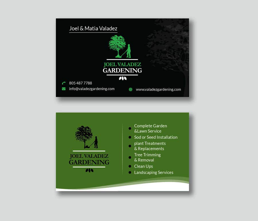 Tävlingsbidrag #107 för                                                 Revamp Business Card for Landscaping/Gardening Service Provider
                                            