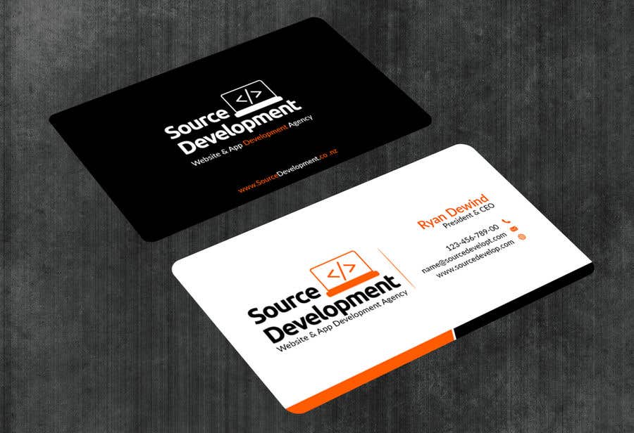 Inscrição nº 352 do Concurso para                                                 Re-Design a Business Card for a Website & App Development Company
                                            